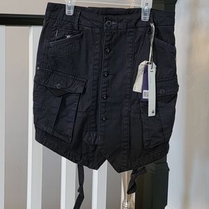 G-Star Raw Navy Cargo Skirt sz26